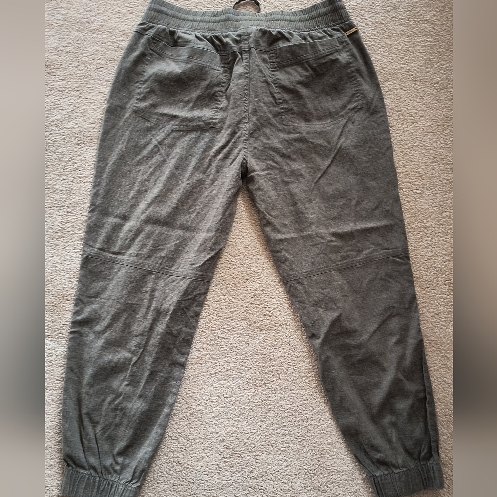 Prana Mantra Jogger Pants Hemp Blend Pull On Stretchy Waist Minimal Neutral LRG - Picture 7 of 12